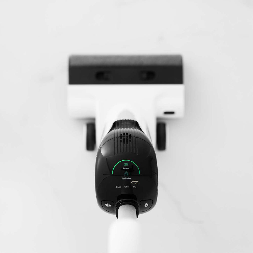 UWANT D100 17000Pa oprejst støvsuger med afvaskefunktion og ladestation - hvid