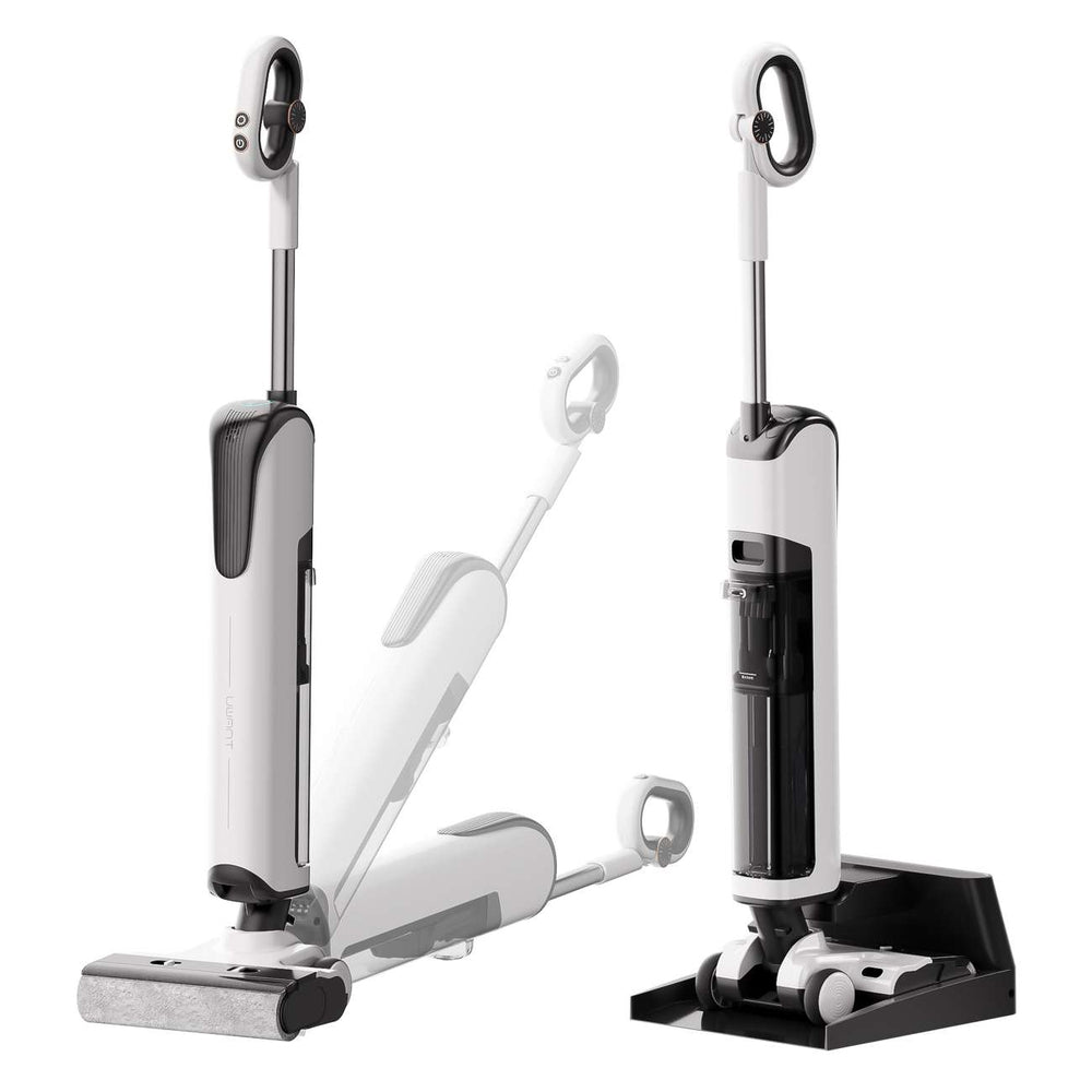 UWANT D100 17000Pa oprejst støvsuger med afvaskefunktion og ladestation - hvid