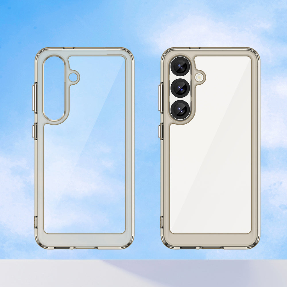 Outer Space Case til Samsung Galaxy S25 Edge Fleksibelt rammeomslag - gennemskinneligt, sort