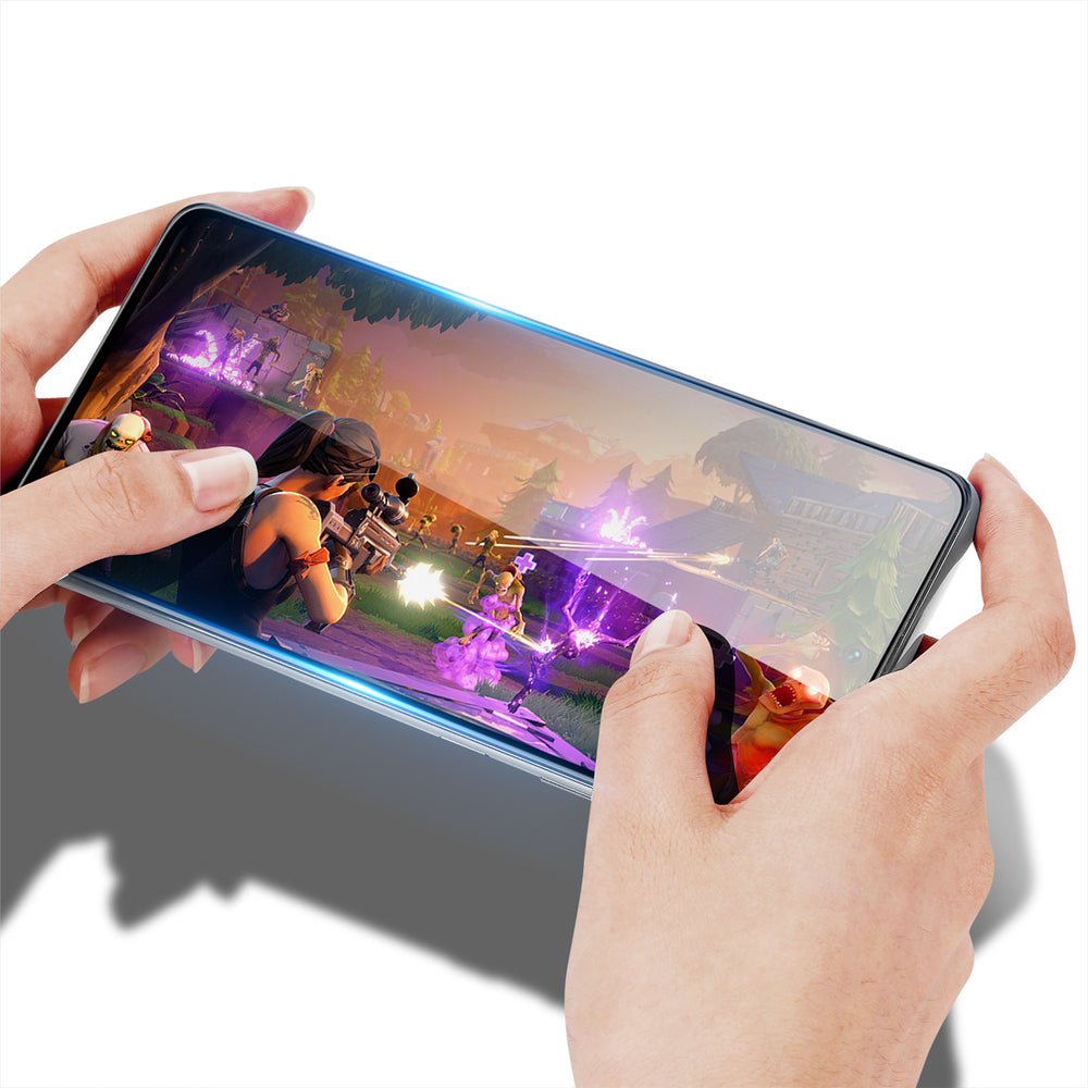 Dux Ducis Privacy tempereret glas til Samsung S25 - sort ramme