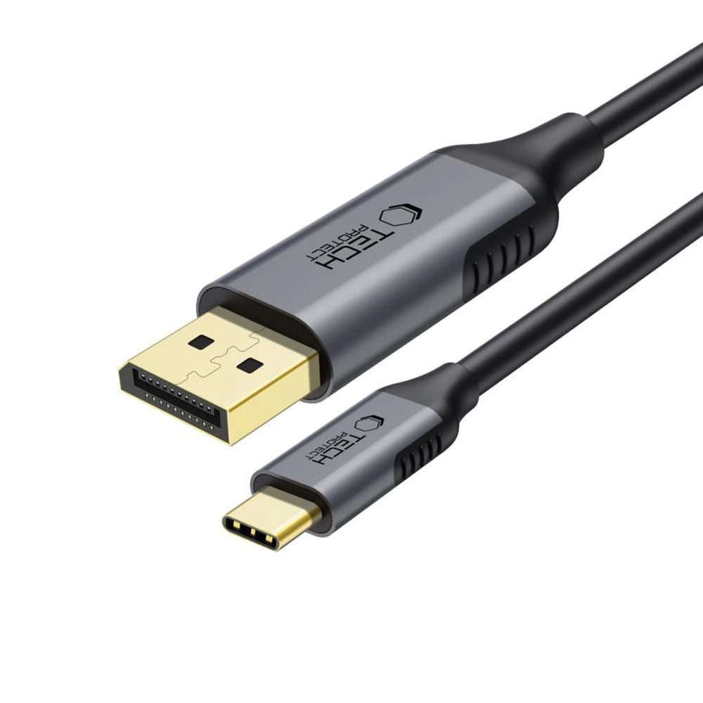 Tech-Protect UltraBoost USB-C til DisplayPort 1.4 8K 60Hz Kabel 180 cm - sort
