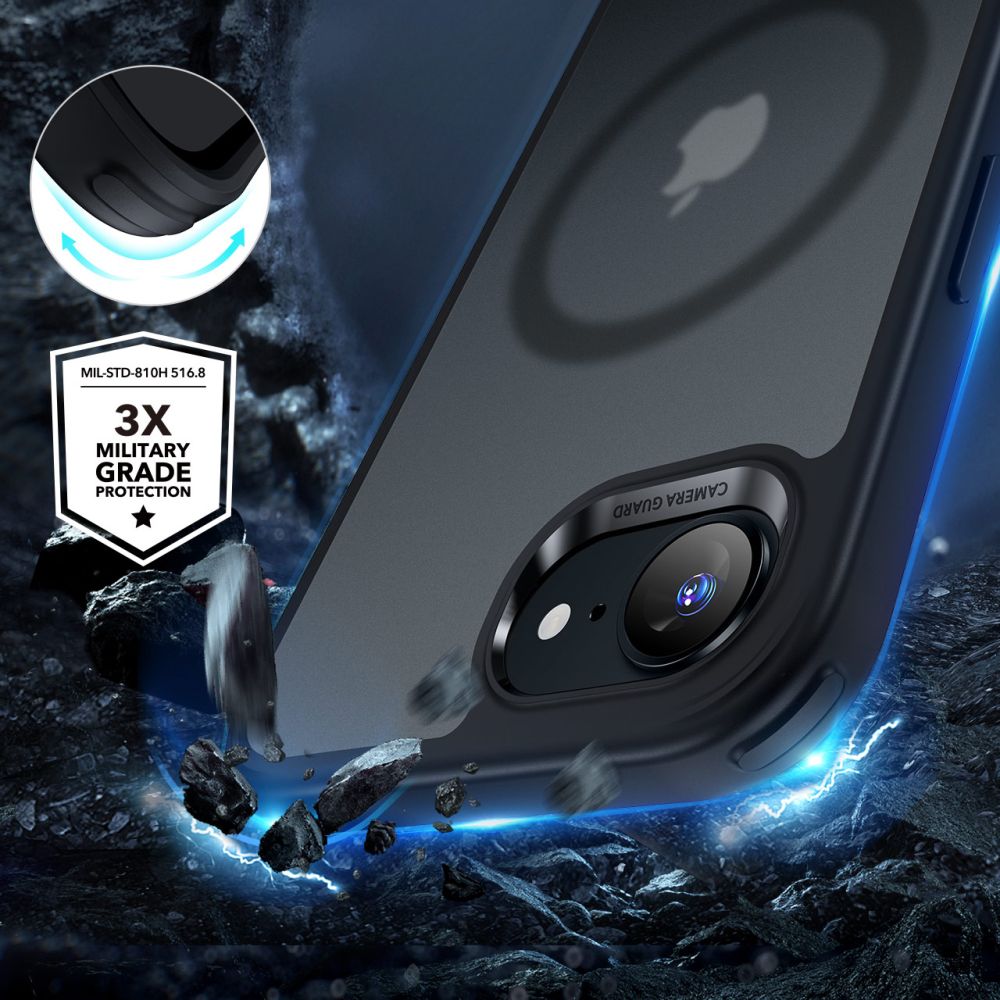 ESR Classic Hybrid Halolock MagSafe-hylster til iPhone 16e - sort