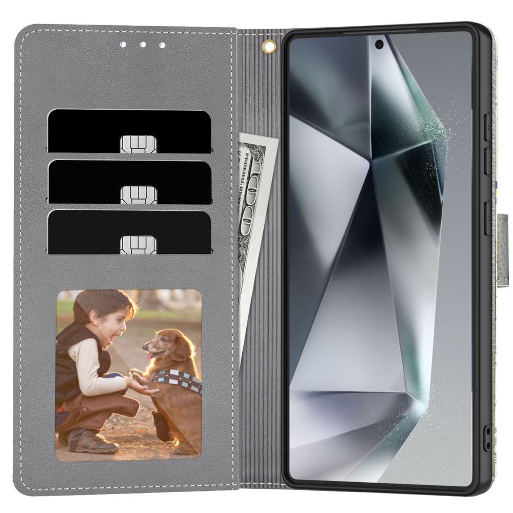 Tech-Protect Wallet Case til Samsung Galaxy A36 5G - hvide daisies