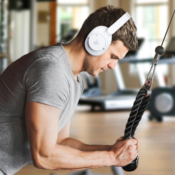 Tronsmart SOUNFII Q20S Hybrid ANC trådløse hovedtelefoner med aktiv støjreduktion - hvid