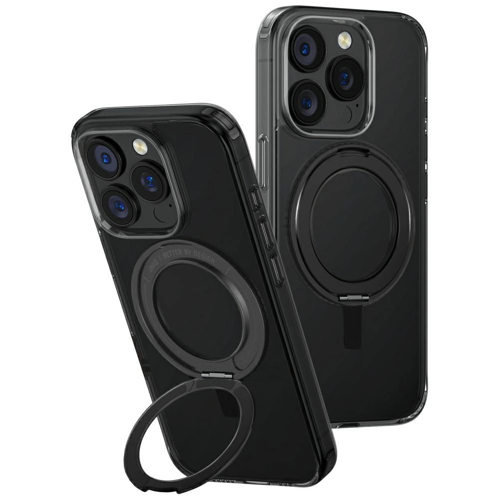 Uniq Swivix 360 Rotating Kickstand Case til iPhone 16 Pro - sort