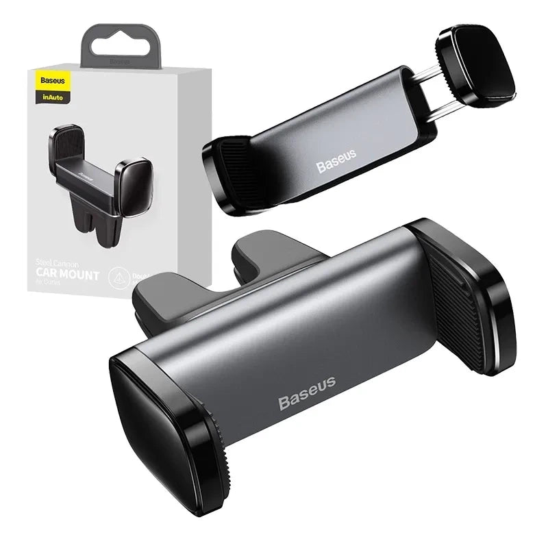 Baseus stål kanonklemholder til ventilationsnettet (sort)