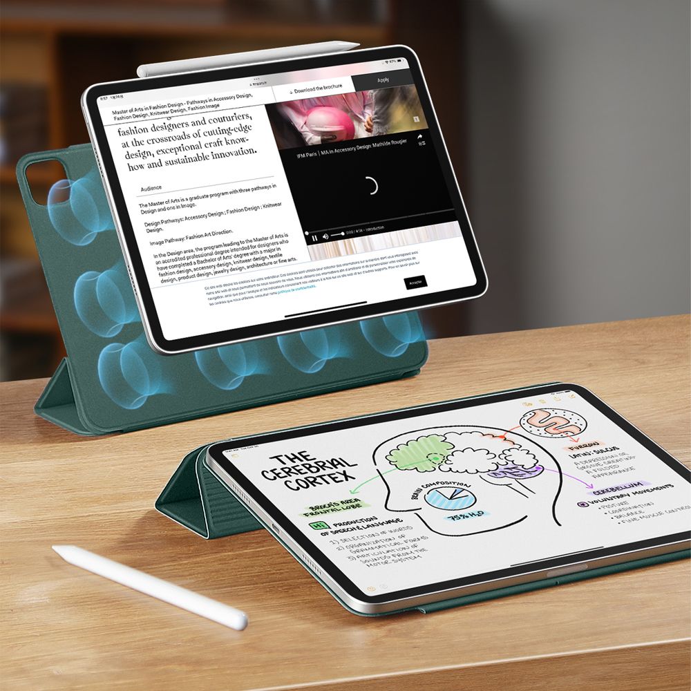 ESR Rebound Magnetisk Case til iPad Pro 12.9 2020 / 2021 / 2022 / iPad Air 13 2024 / 2025 - Grøn