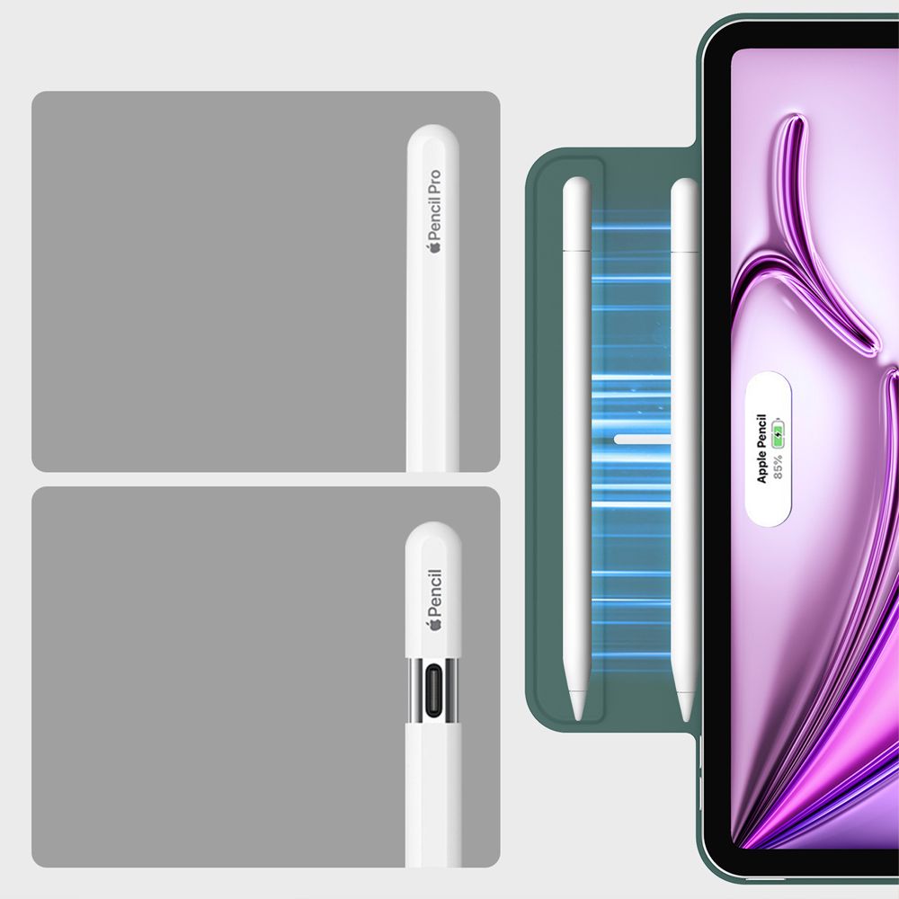 ESR Rebound Magnetisk Case til iPad Pro 12.9 2020 / 2021 / 2022 / iPad Air 13 2024 / 2025 - Grøn