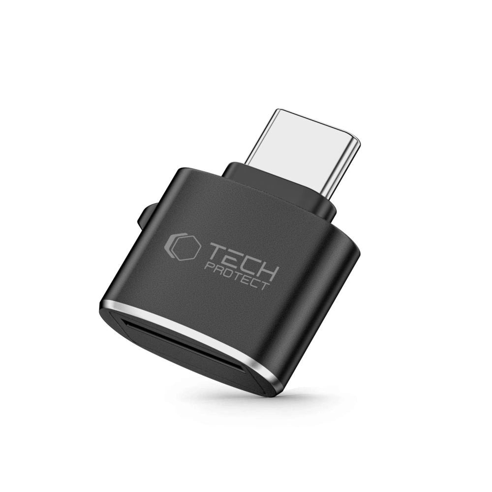 Tech-Protect UltraBoost microSD-kortlæseradapter med USB-C - sort
