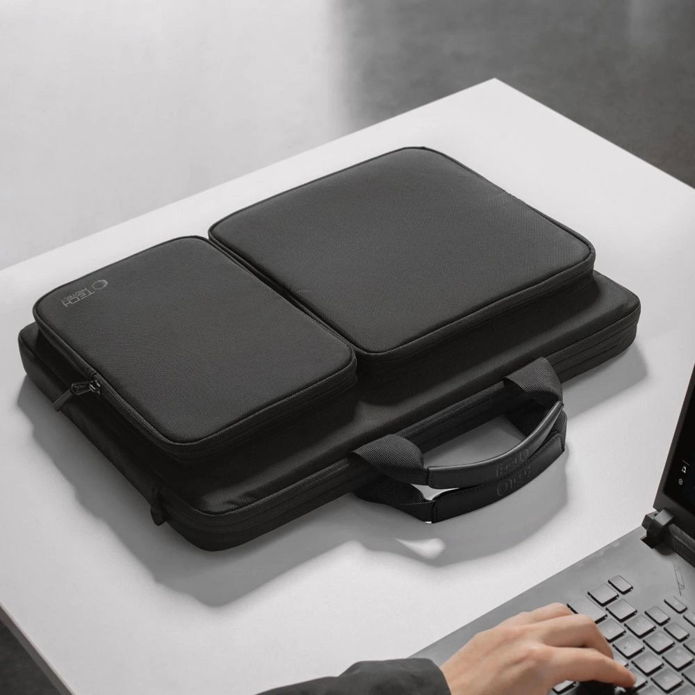 Tech-Protect Defender Bag til 17" Laptop - sort