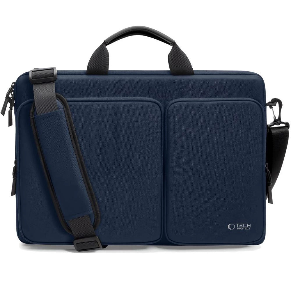 Tech-Protect Defender Bag til 17" Laptop - Navy Blue