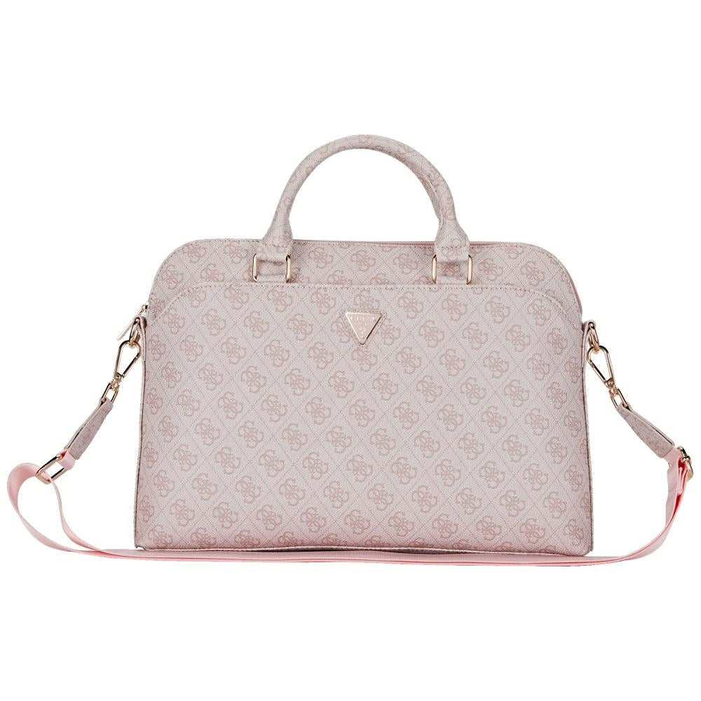Guess 4G Zipper lommetriangel Logo 15" Laptop Bag - Pink