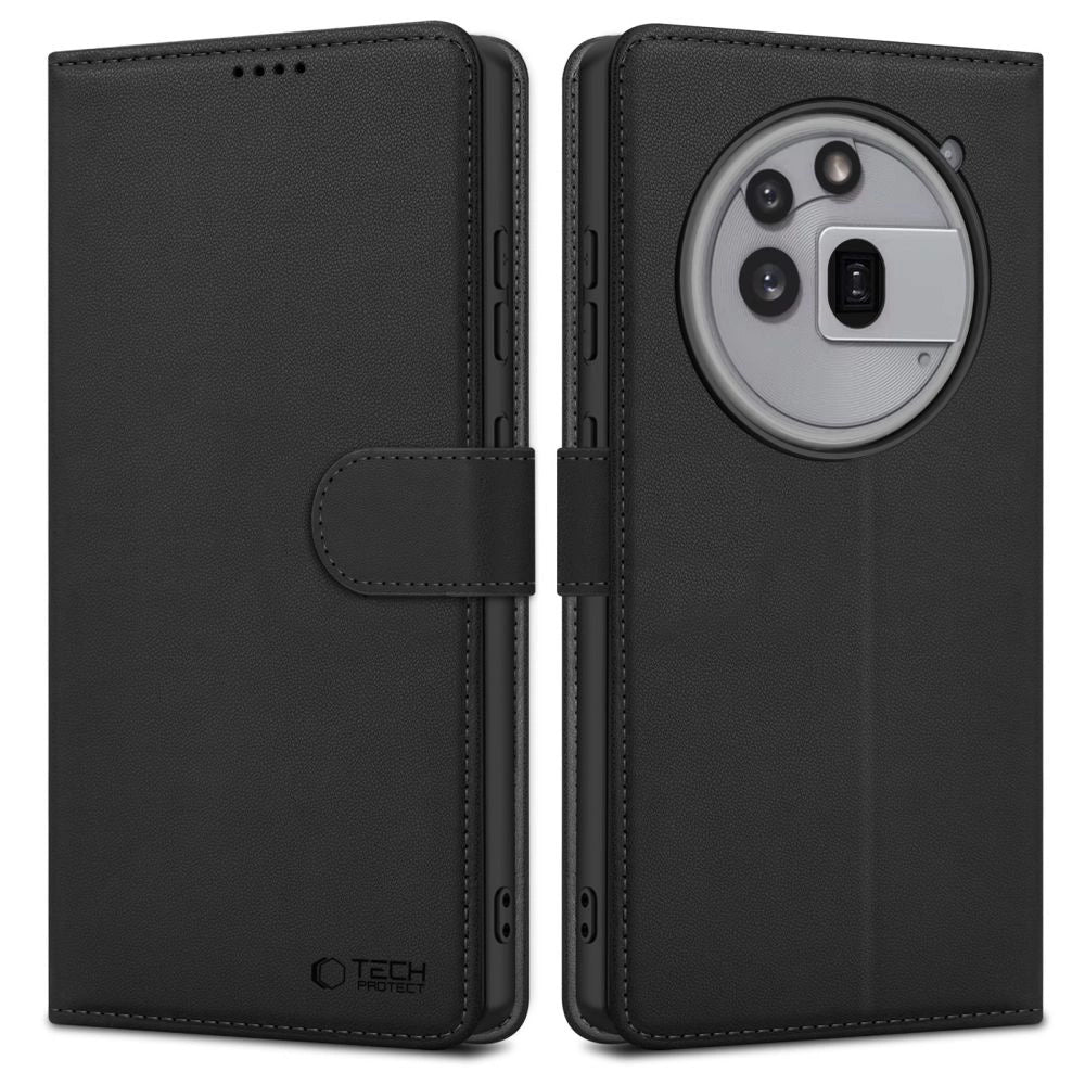 Tech-Protect Wallet Case for Nothing Phone 3A Pro - Matte Black