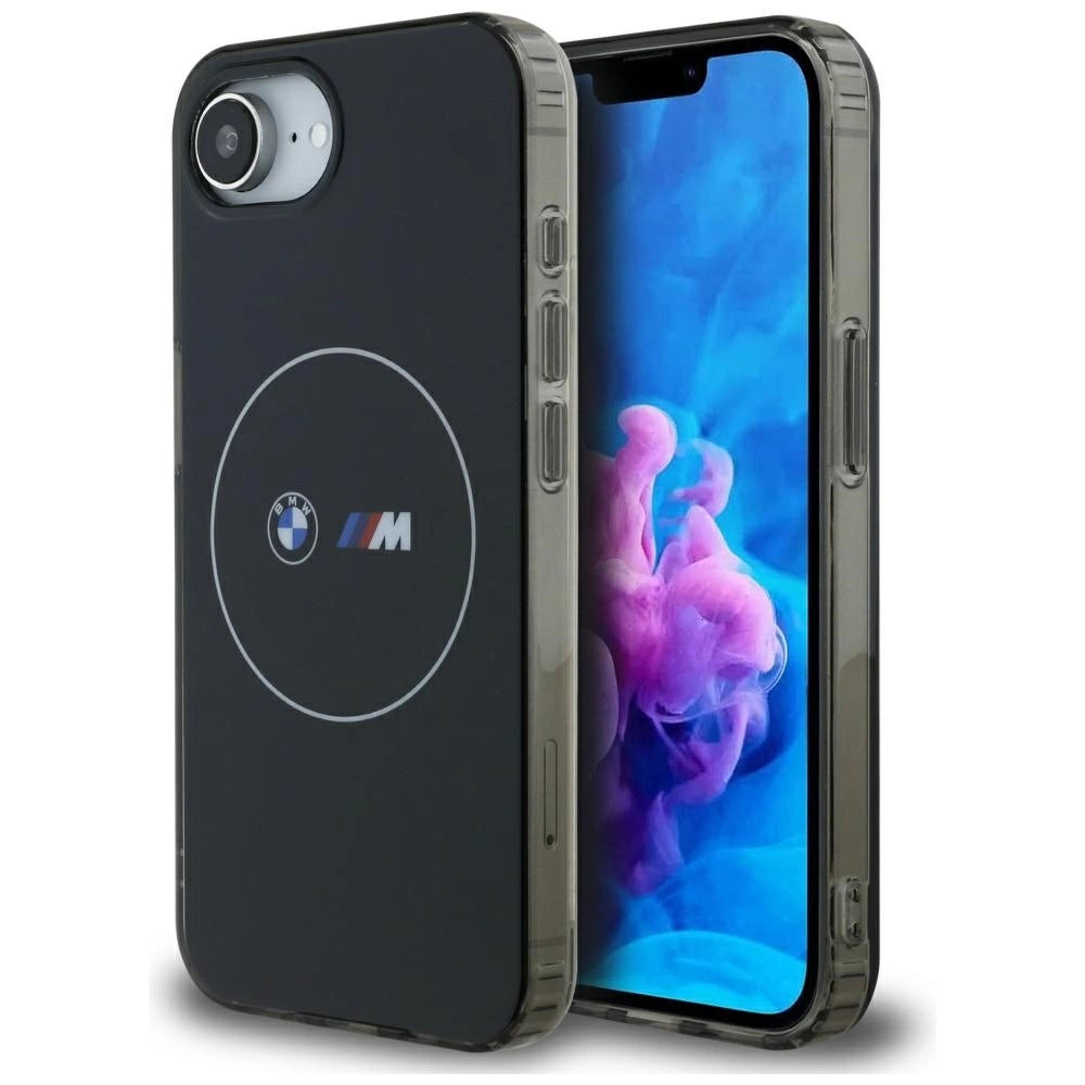 BMW IML Metal White Circle MagSafe iPhone 16e Case - sort