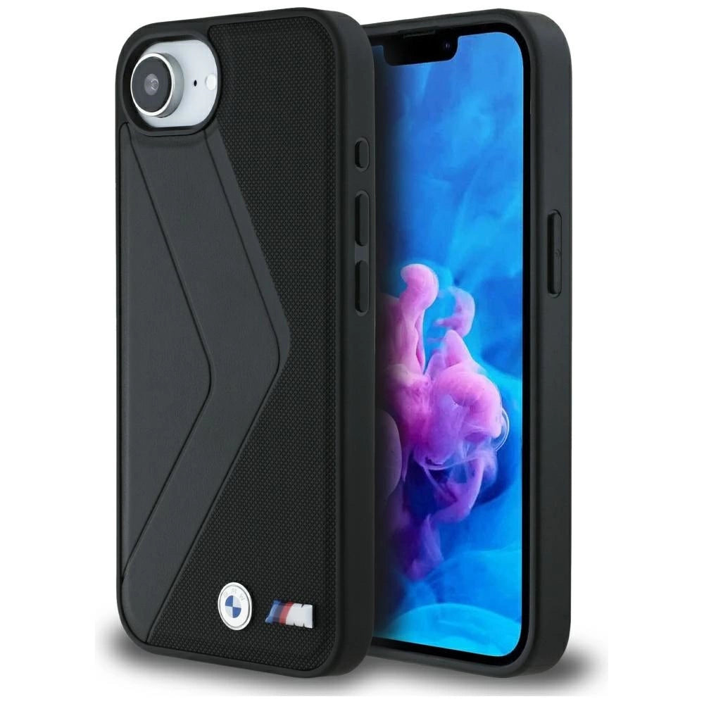 BMW overdimensioneret Stripes MagSafe-fodral til iPhone 16e - sort