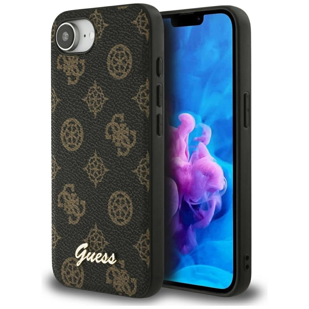 Guess Peony Script Logo MagSafe iPhone 16e Case sort