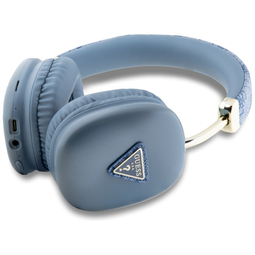 Guess Triangle Logo 4G Bluetooth Over-Ear Headphones - Blå