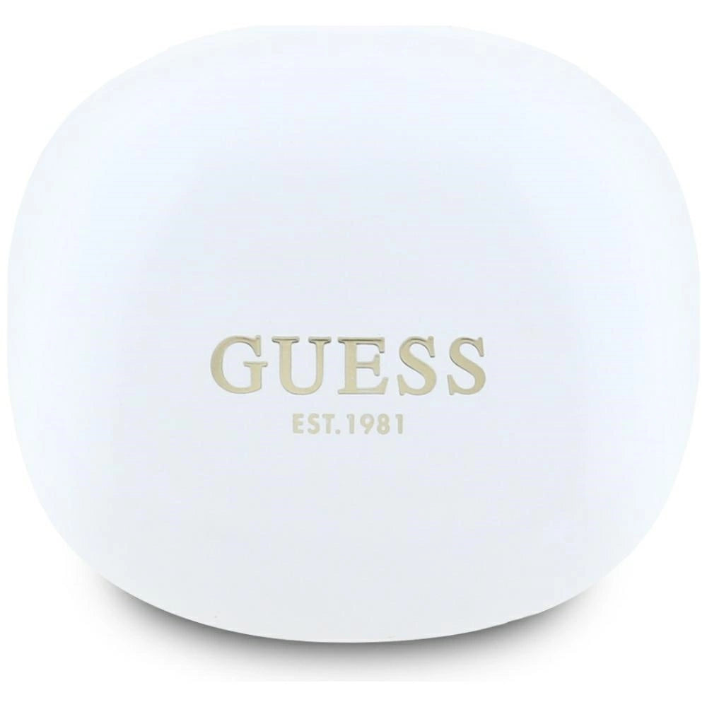 Guess Flat Classic Logo Elektroplateret TWS-hovedtelefoner - hvid
