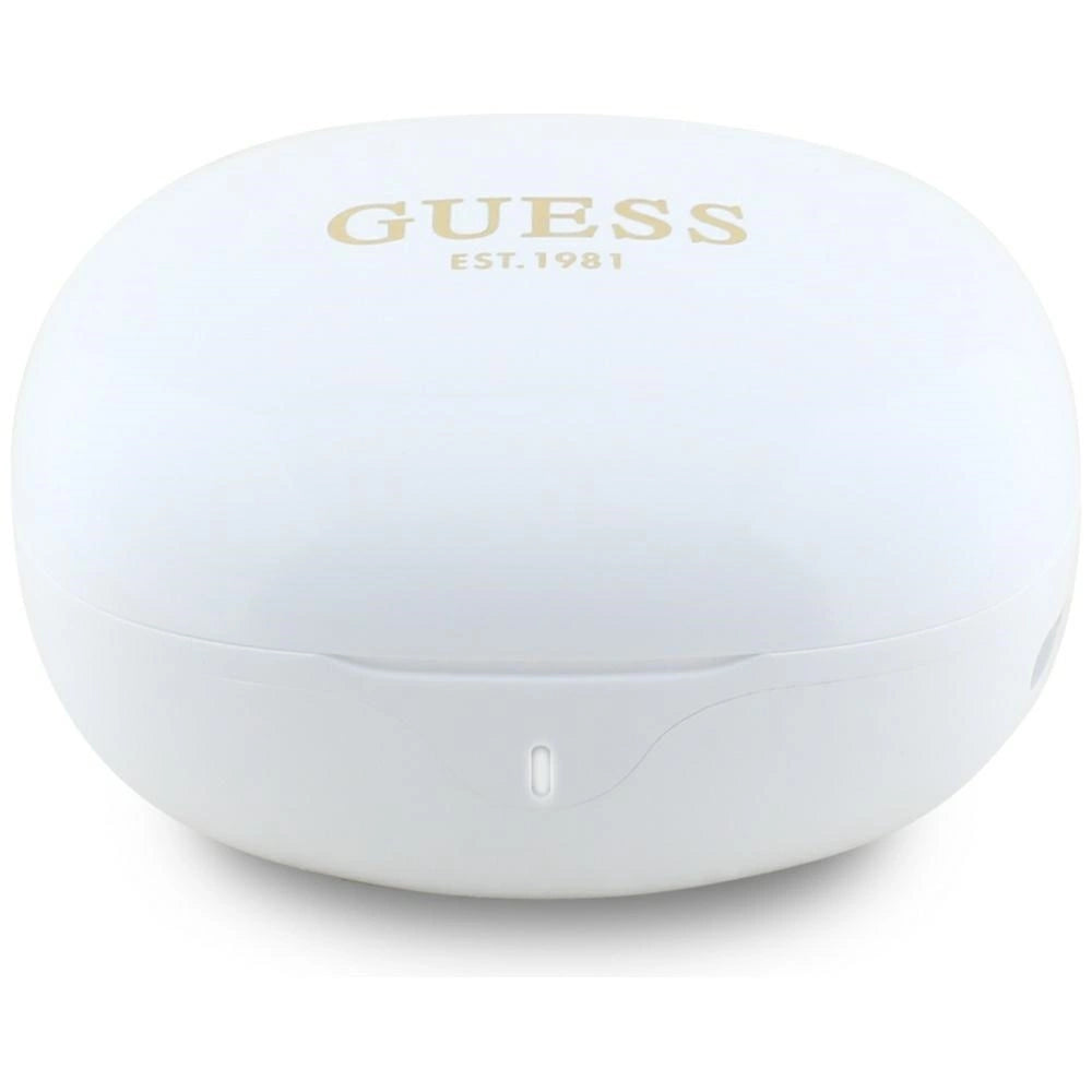 Guess Flat Classic Logo Elektroplateret TWS-hovedtelefoner - hvid