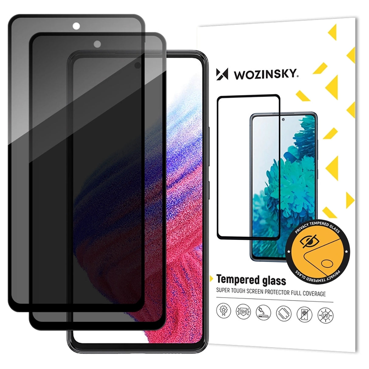 Wozinsky Privacy Glass Privacy Tempered Glass for Xiaomi Redmi Note 14S, 2-pack