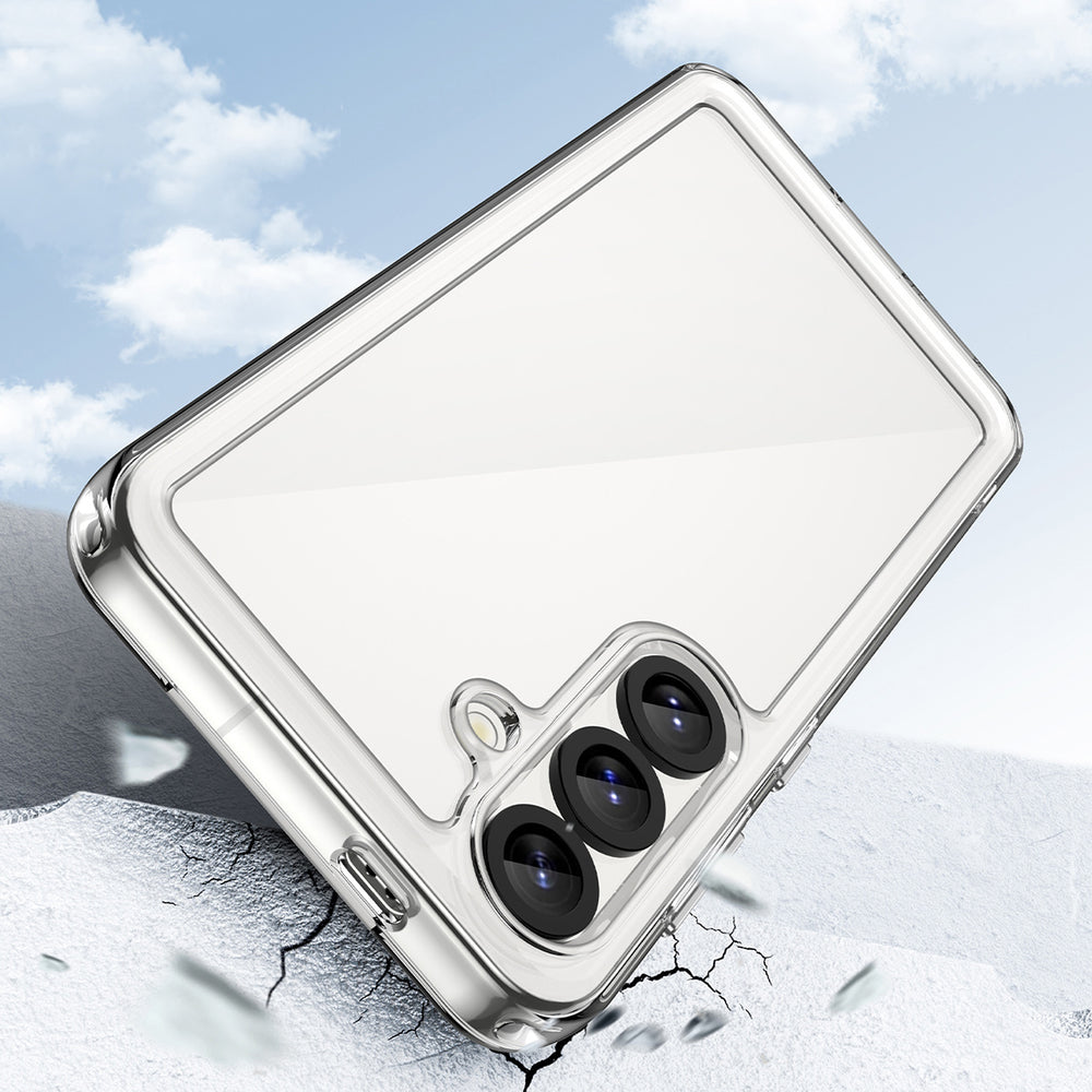 Udendørs rumkasse med gelramme til Samsung Galaxy XCover 7 Pro - gennemsigtig