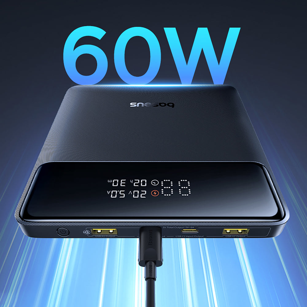 Baseus Blade H1 20000mAh 100W Powerbank med skærm - sort