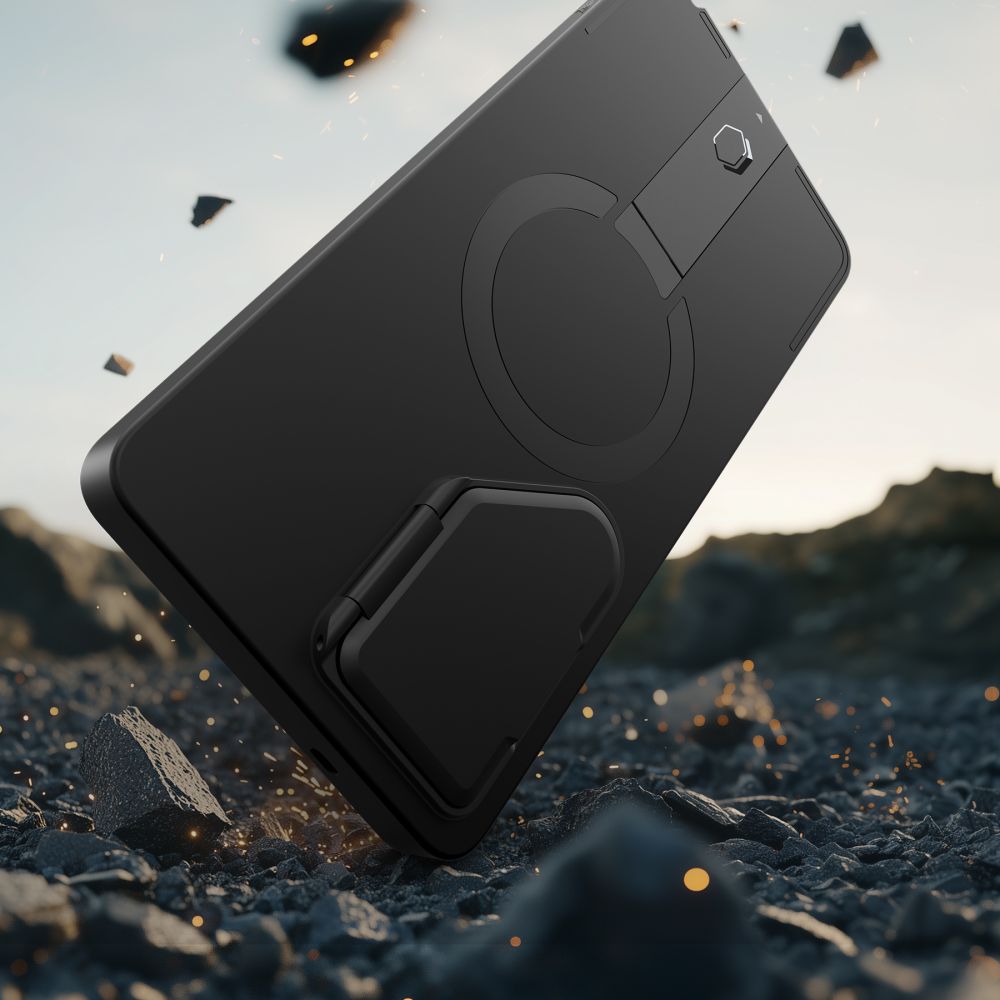 Tech-Protect Kevlar Aura MagSafe Case til Samsung Galaxy S25 Ultra - sort/orange