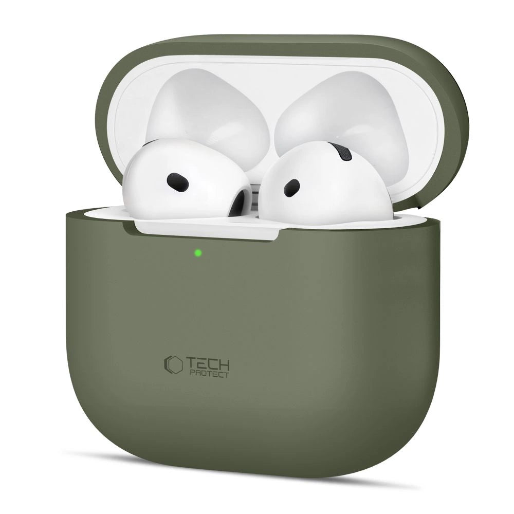 Tech-Protect Silicone Case til Apple AirPods 4 - Olive