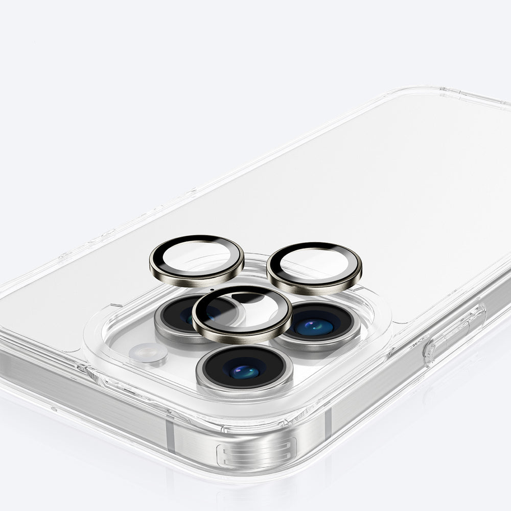 AmazingThing AR 3 Lens Glass Full Clear tempereret glas til iPhone 16 Pro / 16 Pro Max - gennemsigtigt