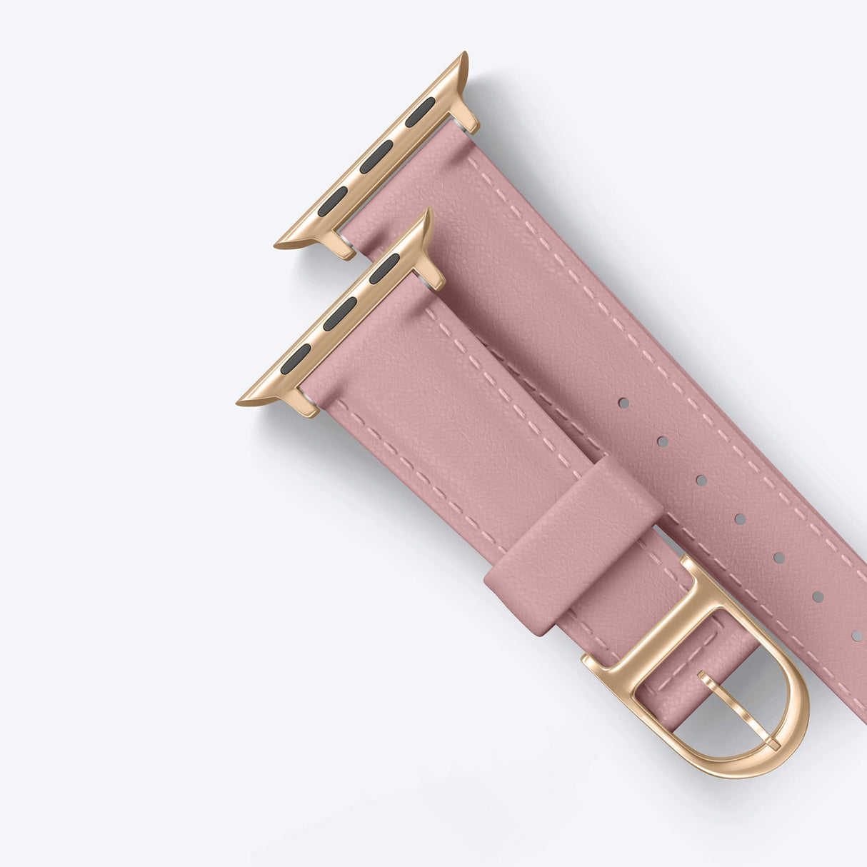 AmazingThing Class Band Læderrem til Apple Watch 45 / 46 / 49 mm - Pink