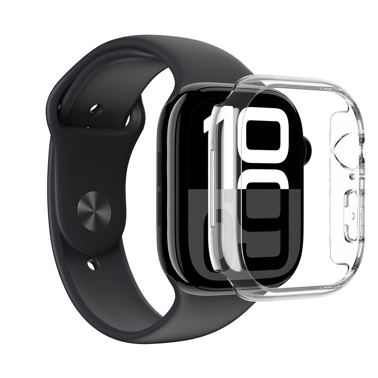 AMAZINGthing IW46MINCL Smart bærbart (wearable) tilbehør Cover Transparent Polykarbonat (PC)