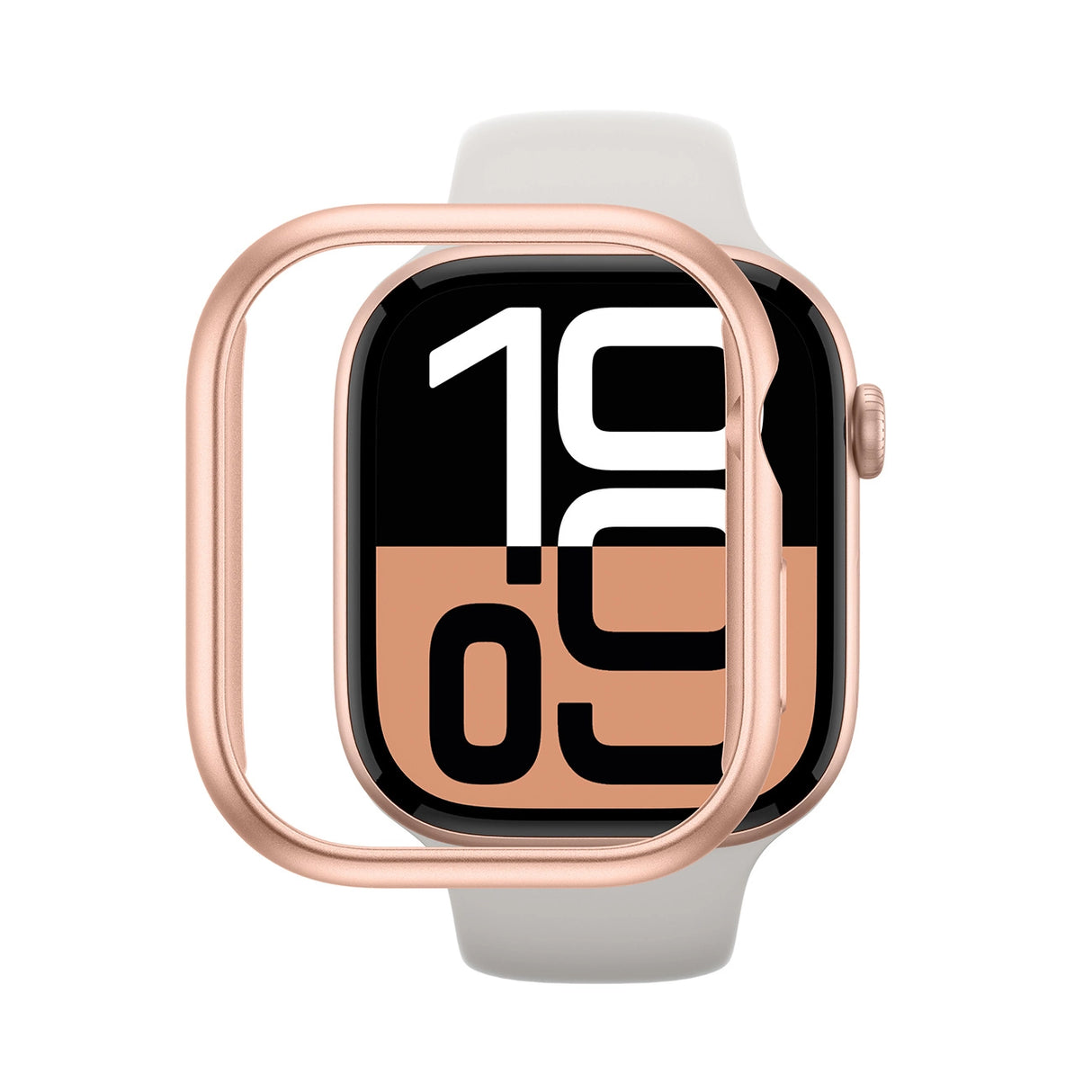 AmazingThing Minimal Case til Apple Watch 46mm Rose Gold