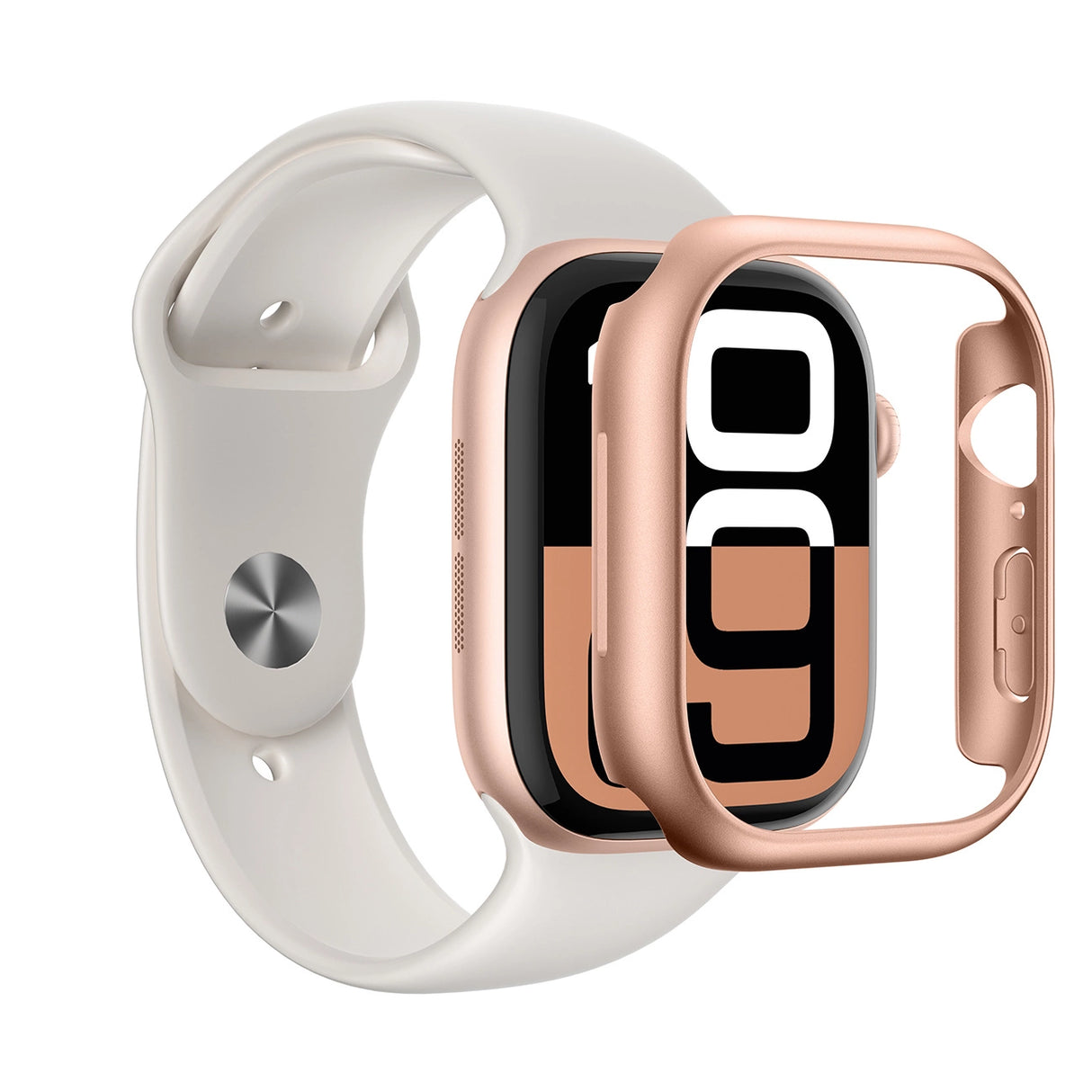 AmazingThing Minimal Case til Apple Watch 46mm Rose Gold
