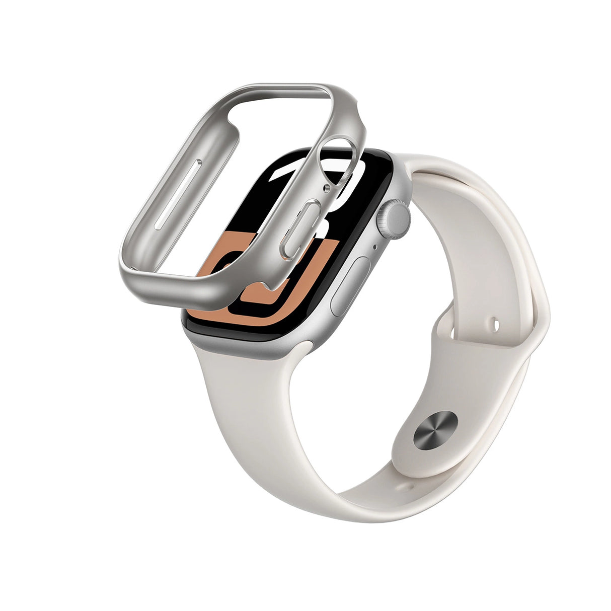 AmazingThing Minimal Case til Apple Watch 46mm sølv