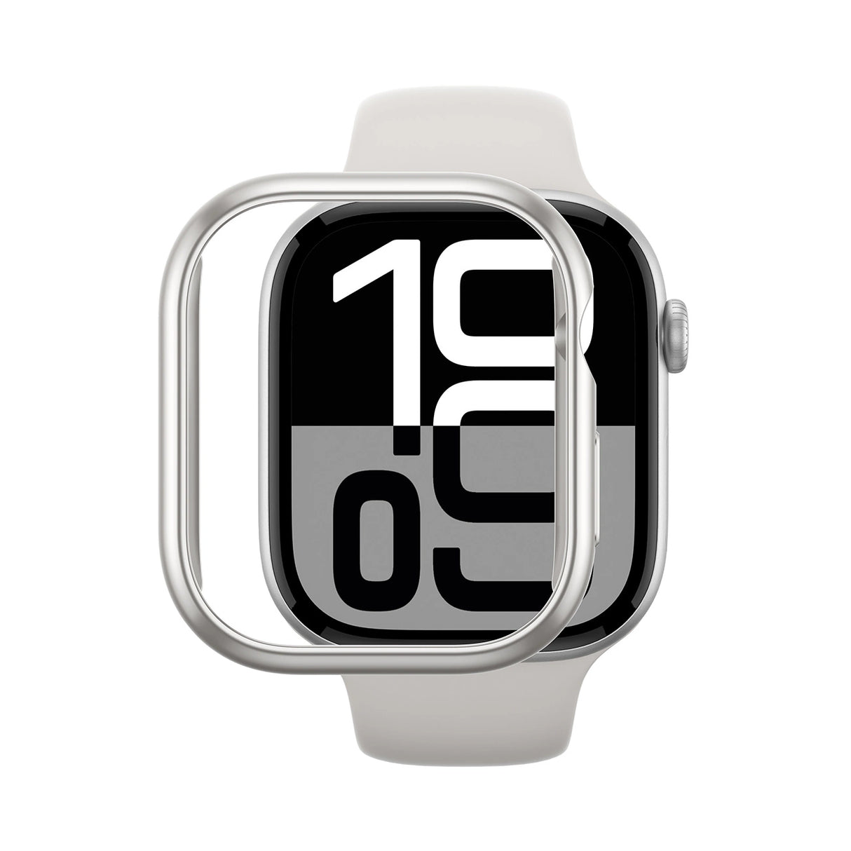 AmazingThing Minimal Case til Apple Watch 46mm sølv
