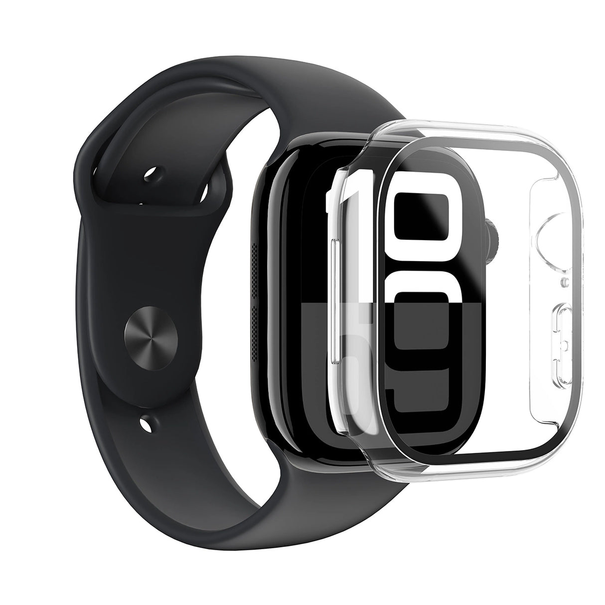 AmazingThing Radix Glass Case til Apple Watch 46mm - Clear