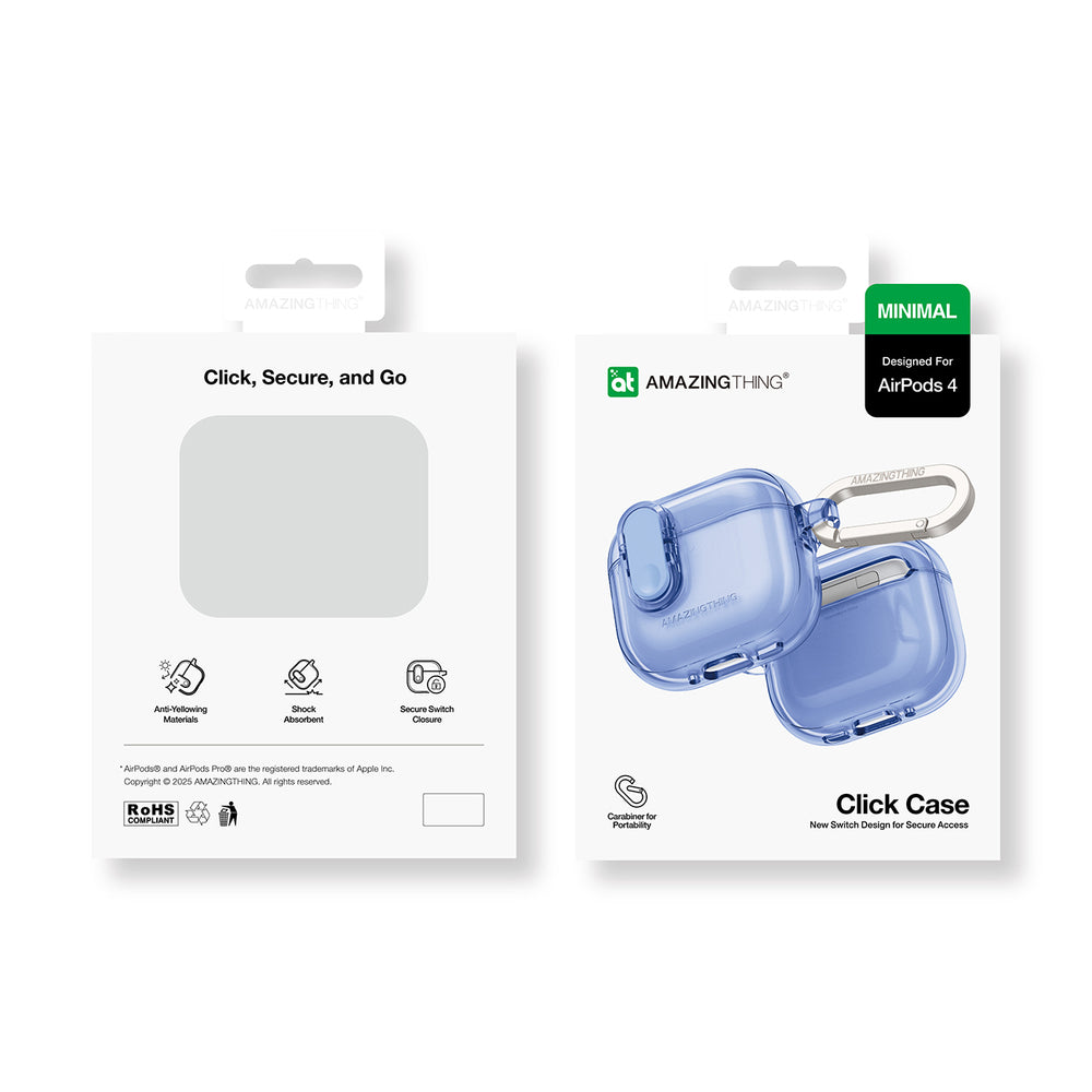 AmazingThing Minimal Case til AirPods 4 / AirPods 5 <unk> ultramarine
