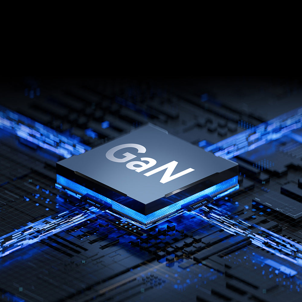 Wozinsky GaN 65W oplader med 2xUSB-C USB-porte med 65W CC kabel - hvid