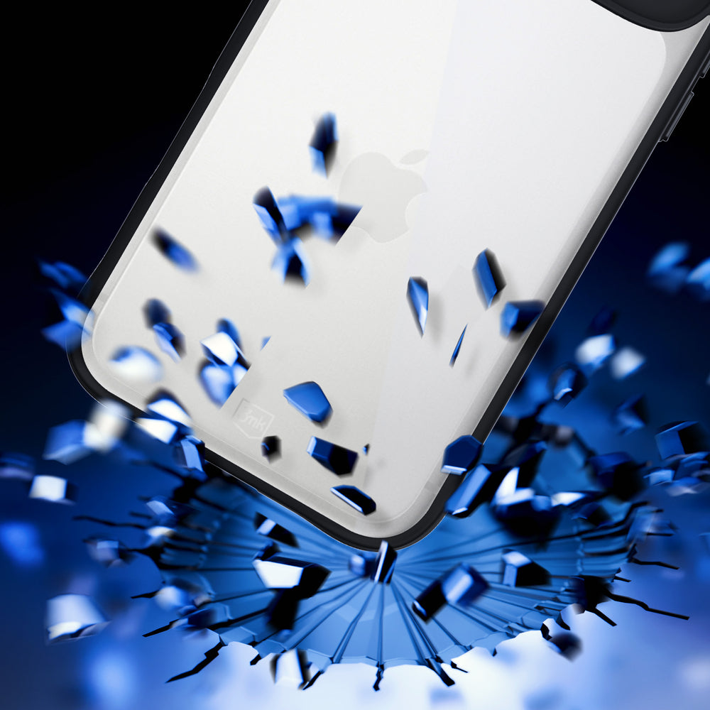 3mk Satin Armor Case+ til iPhone 17 Pro Max - gennemsigtigt sort