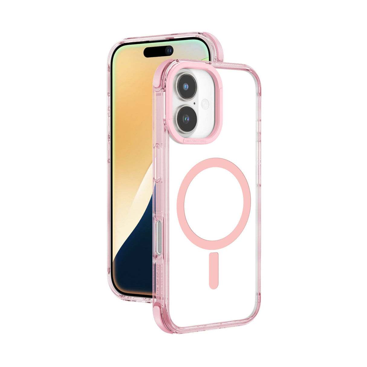 AmazingThing Omni Mag Case til iPhone 16 - mørk pink