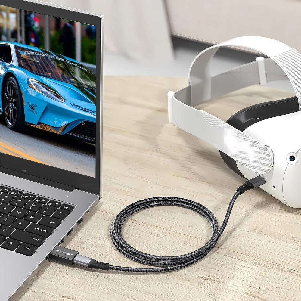 Wozinsky WAAC-01 USB-A - USB-C OTG-adapter - sort