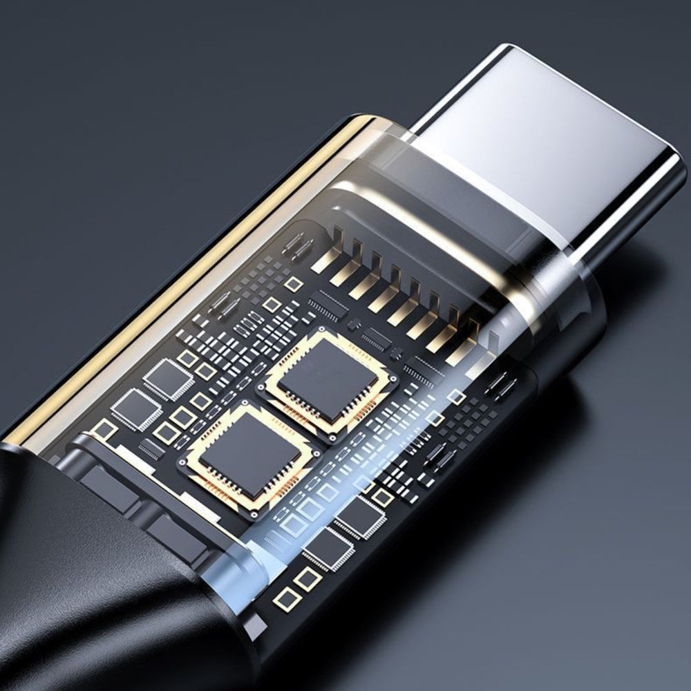 Wozinsky WACM-01 USB-C Adapter - 3,5 mm Mini Jack - sort