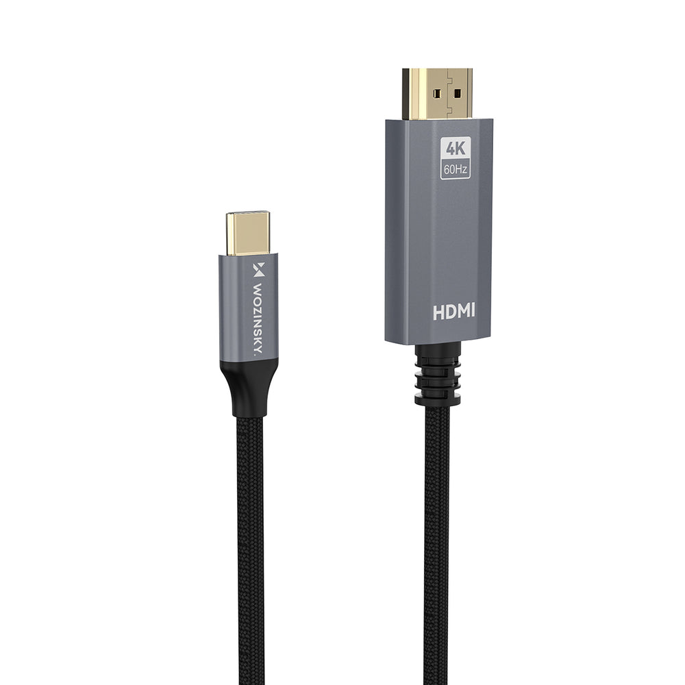 Wozinsky WCCH-01 USB-C - HDMI 4K 60Hz kabel 1,8 m - sort