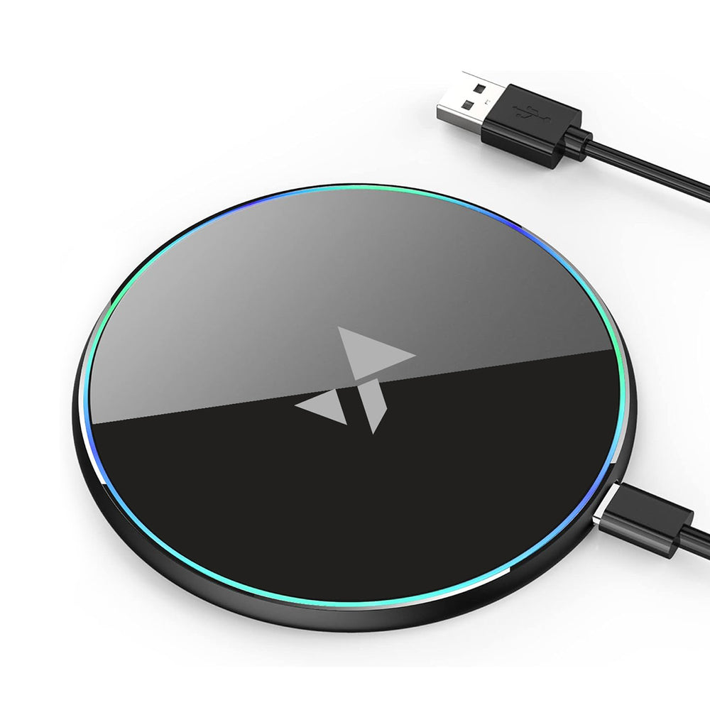 Wozinsky WLI-01Y 15W Qi induktiv oplader med USB-C-kabel - sort