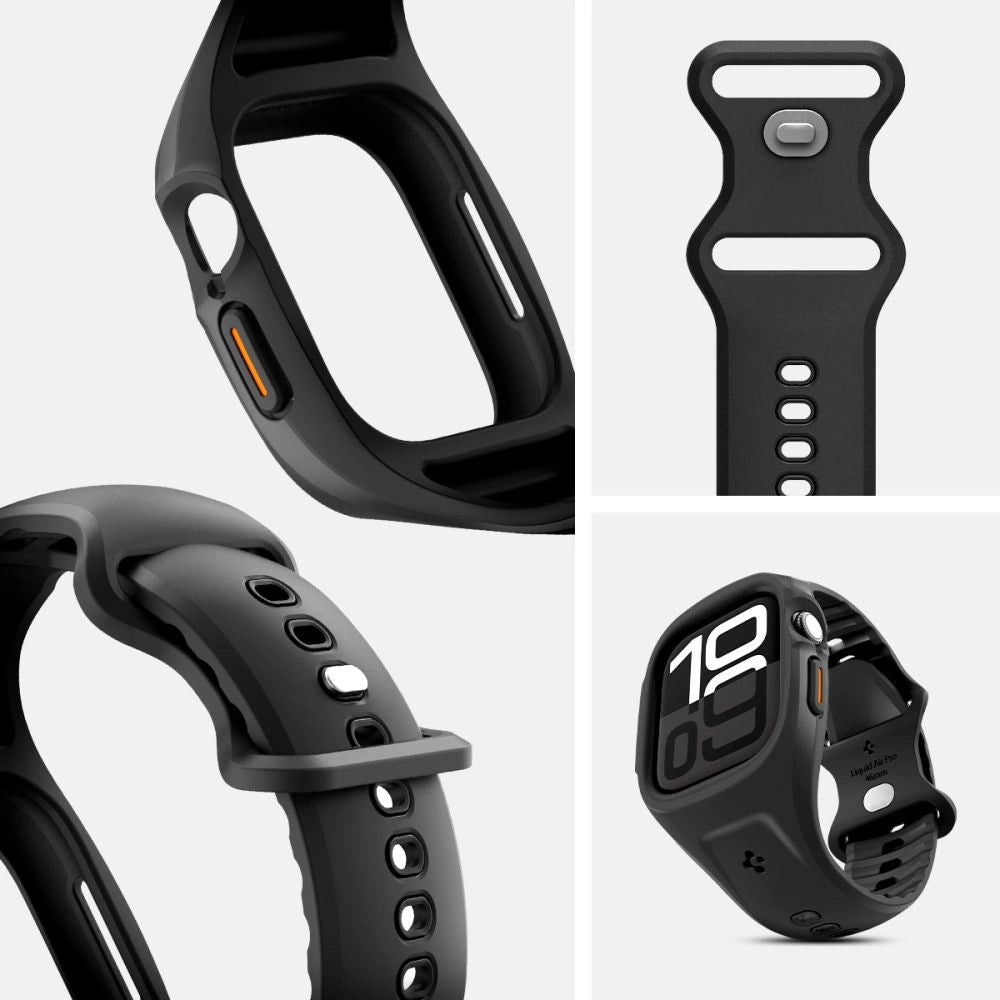 Spigen Liquid Air Pro Strap til Apple Watch 46mm - Matte Black