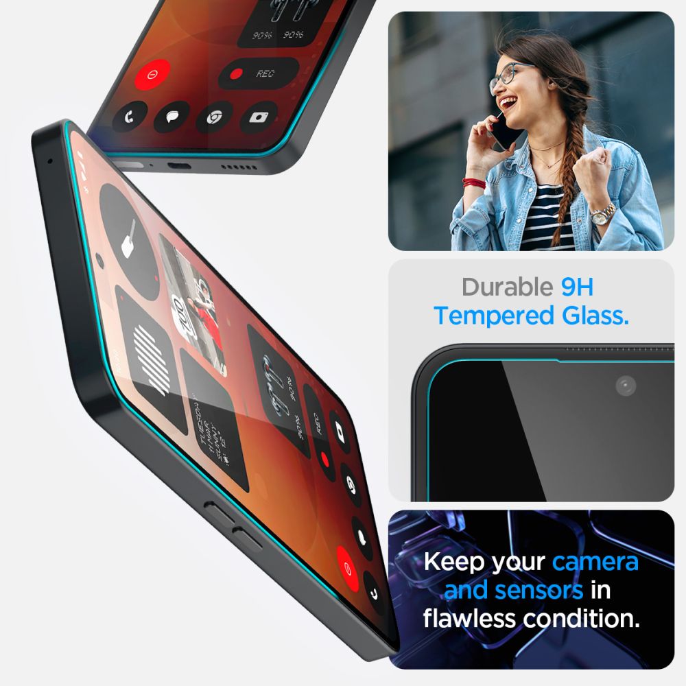 Spigen Glas.tR EZ Fit Tempered Glass for Nothing Phone 3A / 3A Pro - Transparent