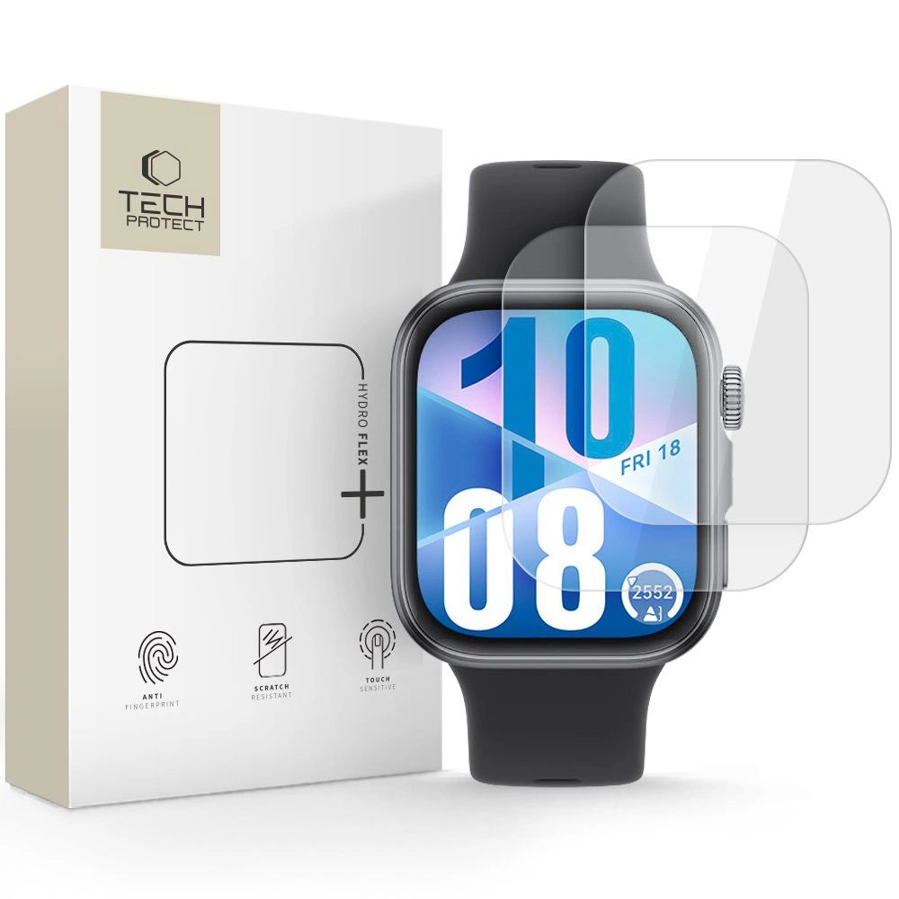 Tech-Protect Hofi Hydro Flex+ 2-pack hydrogelfilm til Huawei Watch Fit 3 / 4 - gennemsigtig
