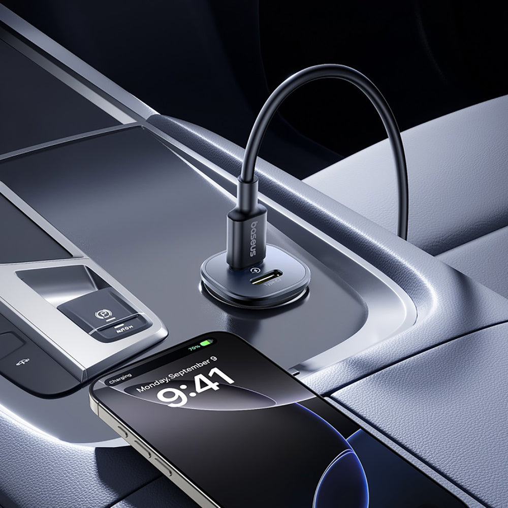 Baseus GoTrip 2 x USB-C 30W Car Charger - Black