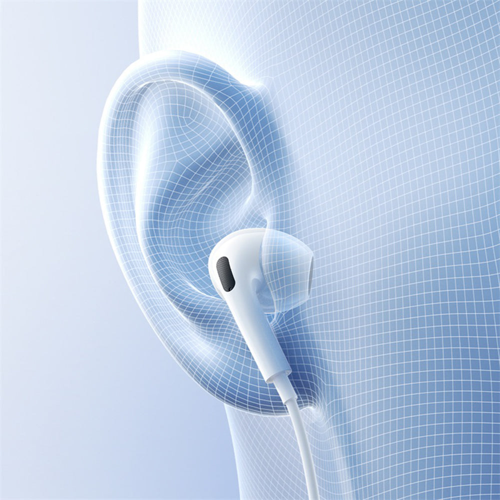 Baseus Encok CZ19 USB-C Wired In-Ear Headphones - White