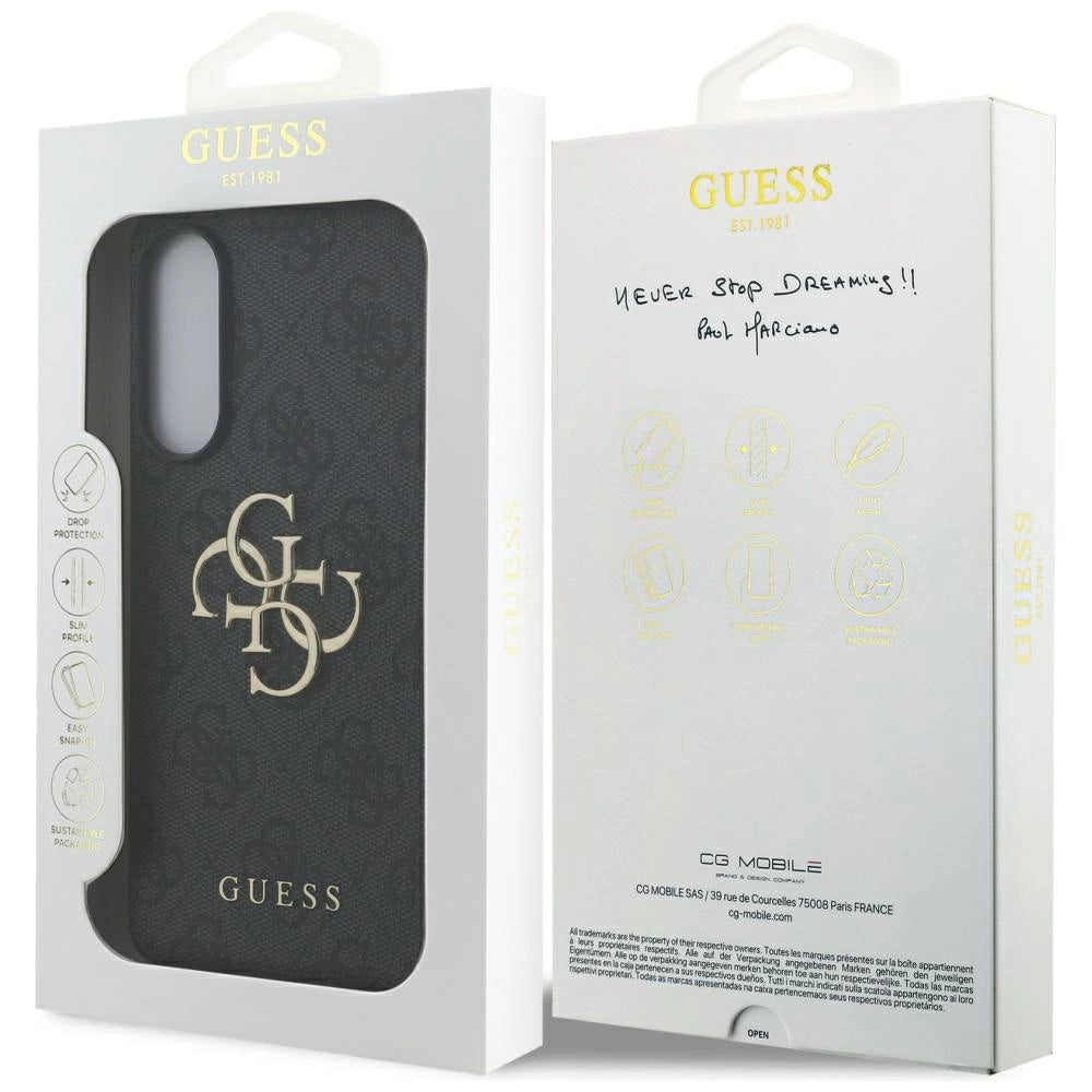 Guess Big 4G Logo Classic Logo-hylster til Samsung Galaxy S25 Edge - sort